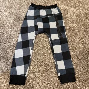 Posh kiddos buffalo plaid jogger pants